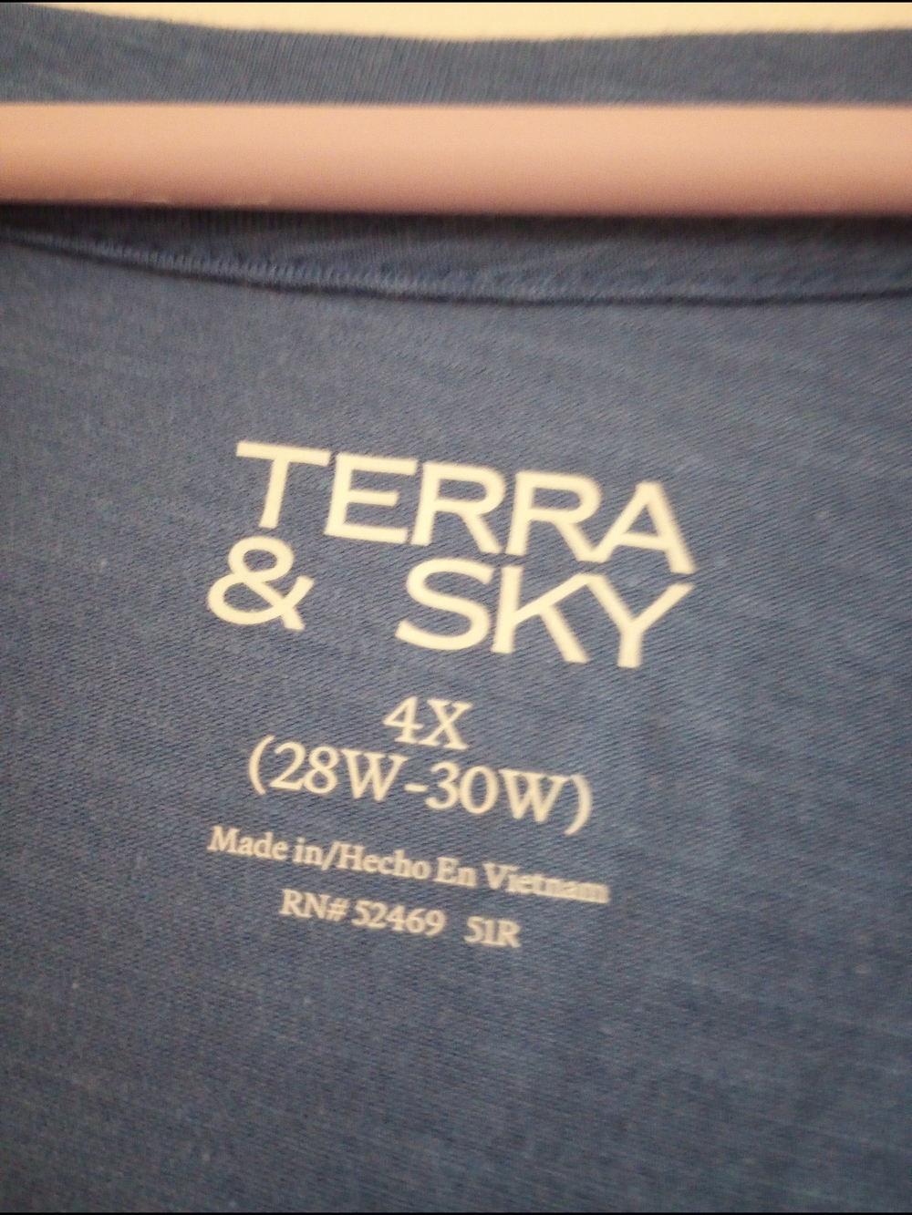 Terra & Sky Cotton Blend Bright Blue V-Neck Lightweight Sweatshirt Women Size 4x — image 6 of 8